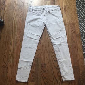 White soft material America Eagle pants.